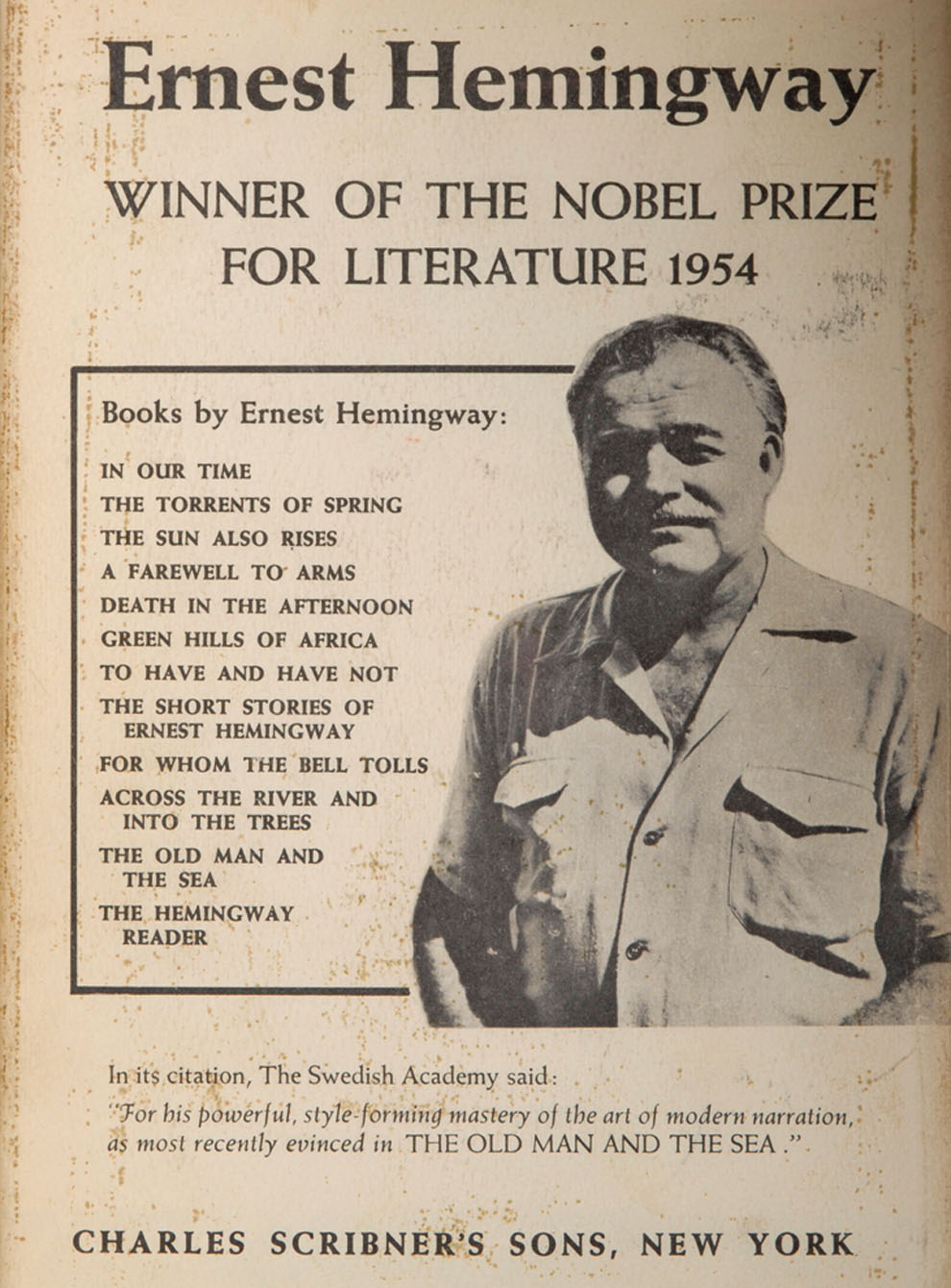 An analysis of the personal experiences in a farewell to arms by ernest hemingway