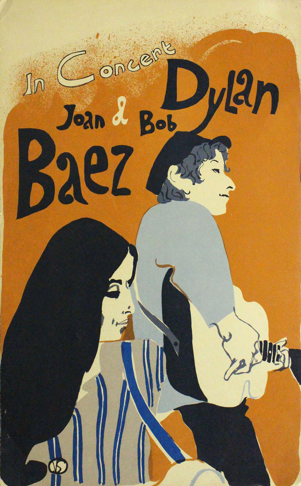 Bob Dylan - Joan Baez Concert Poster By Eric Von Schmidt